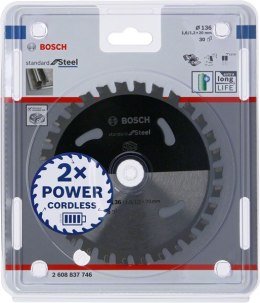 BOSCH PIŁA STANDARD.STAL 136x20x30z ACCU