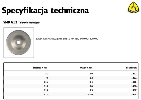 K.TALERZYK MOCUJĄCY SMD 612 79x12mm