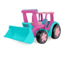 Gigant traktor ładowarka różowy
