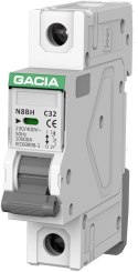 Wyłącznik nadprądowy GACIA N8BH 10KA C 1P 16A