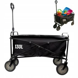WÓZEK TRANSPORTOWY OGRODOWY SKŁADANY 130L