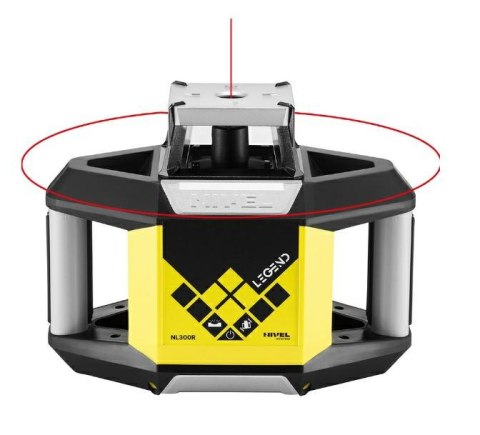 NIVEL SYSTEM NIWELATOR LASEROWY NL300R DIGITAL wiązka czerwona