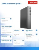 Komputer ThinkCentre Neo 50q Tiny G5 13B9000MPB W11Pro Core 5 210H/16GB/1TB/INT/3Y OS