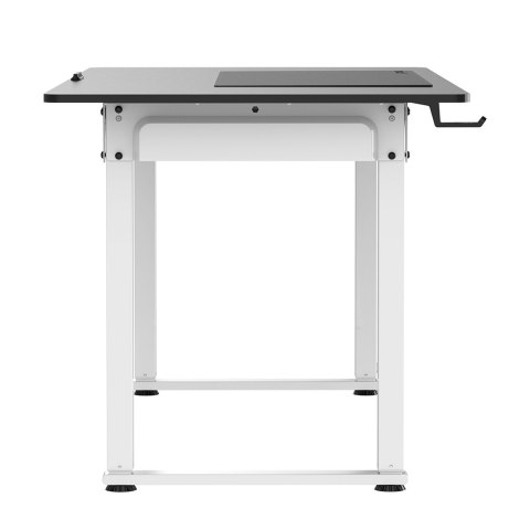 ULTRADESK UPLIFT Biurko 160X75 cm, 72-118 cm, biało-czarny