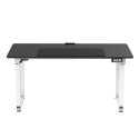 ULTRADESK UPLIFT Biurko 160X75 cm, 72-118 cm, biało-czarny