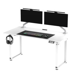 ULTRADESK UPLIFT Biurko 160x75 cm, 72-118 cm, biało-biały
