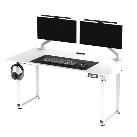 ULTRADESK UPLIFT Biurko 160x75 cm, 72-118 cm, biało-biały