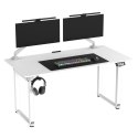 ULTRADESK UPLIFT Biurko 160x75 cm, 72-118 cm, biało-biały
