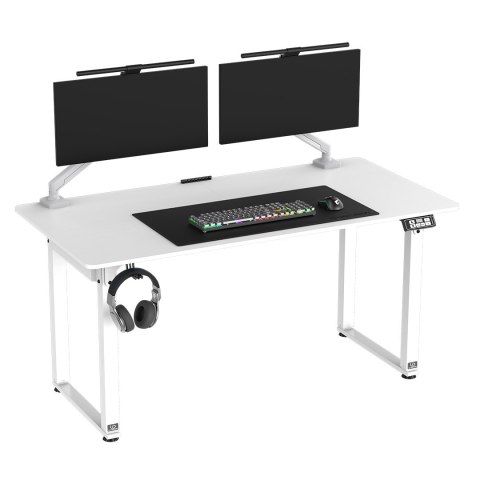 ULTRADESK UPLIFT Biurko 160x75 cm, 72-118 cm, biało-biały