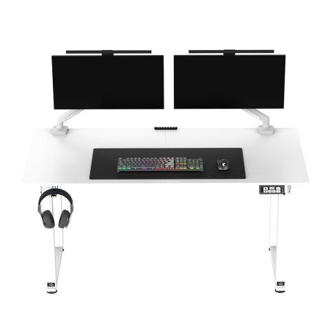 ULTRADESK UPLIFT Biurko 160x75 cm, 72-118 cm, biało-biały