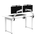 ULTRADESK UPLIFT Biurko 160x75 cm, 72-118 cm, biało-biały