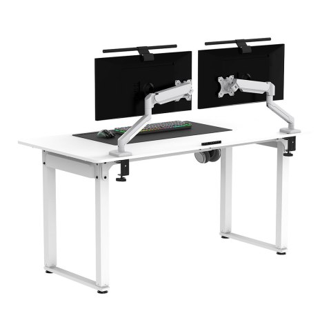 ULTRADESK UPLIFT Biurko 160x75 cm, 72-118 cm, biało-biały