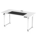 ULTRADESK UPLIFT Biurko 160x75 cm, 72-118 cm, biało-biały