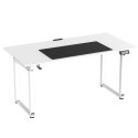 ULTRADESK UPLIFT Biurko 160x75 cm, 72-118 cm, biało-biały