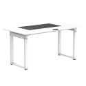 ULTRADESK UPLIFT Biurko 160x75 cm, 72-118 cm, biało-biały