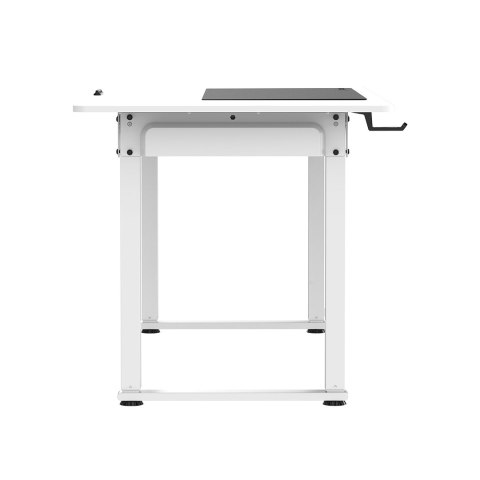 ULTRADESK UPLIFT Biurko 160x75 cm, 72-118 cm, biało-biały
