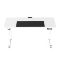 ULTRADESK UPLIFT Biurko 160x75 cm, 72-118 cm, biało-biały