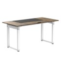 ULTRADESK UPLIFT Biurko 160x75 cm, 72-118 cm, biało-brązowy