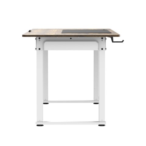 ULTRADESK UPLIFT Biurko 160x75 cm, 72-118 cm, biało-brązowy