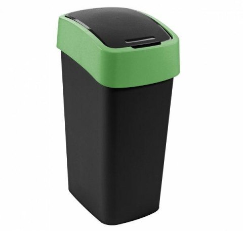 CURVER KOSZ NA ŚMIECI "FLIP BIN" 25L /CZARNY/ ZIELONY