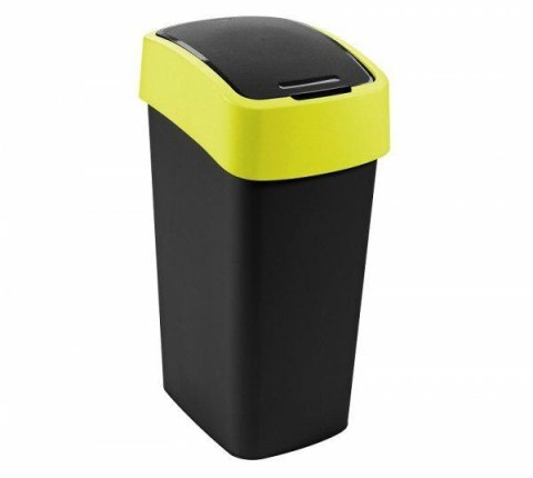 CURVER KOSZ NA ŚMIECI "FLIP BIN" 9L /CZARNY/ ŻÓŁTY