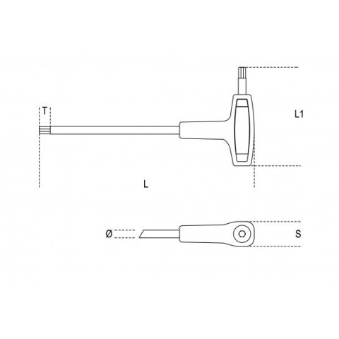 KLUCZ TRZPIENIOWY KĄTOWY 10MM