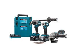 MAKITA ZESTAW COMBO 40Vmax XGT (GA005G+DF001G+TD001G) 2x4,0Ah 2xMAKPAC DK0125G301