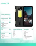 Smartfon Armor 24 4G 12/256GB IP69K Czarny