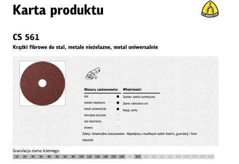 K.FIBRA KRĄŻEK 115 gr. 16 CS561%%% /25szt