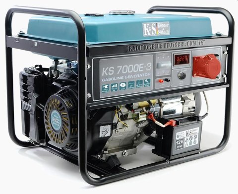 KS GENERATOR BENZYNOWY KS 7000E-3 5,0kW 230/400V, ROZRUCH ELEKTRYCZNY.