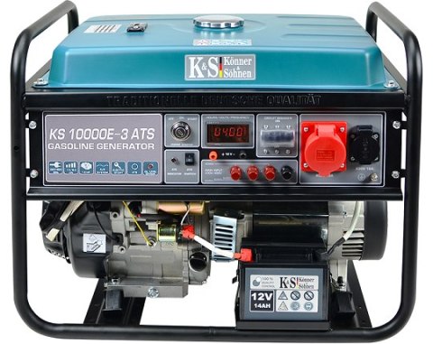 KS GENERATOR BENZYNOWY KS 10000E-3 ATS 7,5kW 230/400V, ROZRUCH ELEKTRYCZNY.