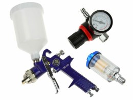 PISTOLET LAK HVLP 1,4mm + REDUKTOR I ODWADNIACZ /GEKO