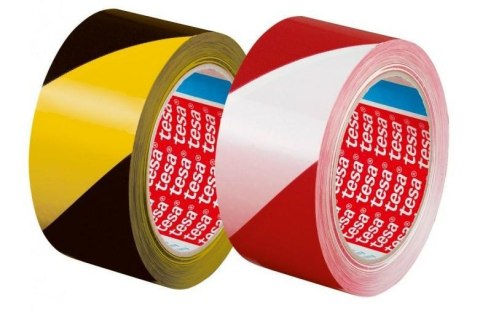TESA TAŚMA OSTRZEG. BIAŁO-CZERWONA 33m 50mm