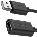 Kabel przedłużacz USB 2.0 AM-AF, 1m, Y-C428GBK
