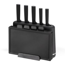 Zestaw noży + desek na podstawce MR-1412-BLACK