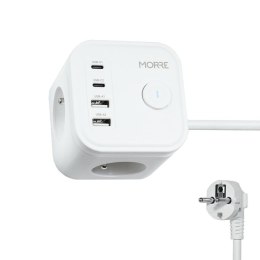 MORRE KOSTKA ZASILAJĄCA 3G, 2xUSB, 2xUSB-C 1,5m