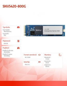 Dysk SSD SNV5420-800G 800GB M2 NVMe 2280