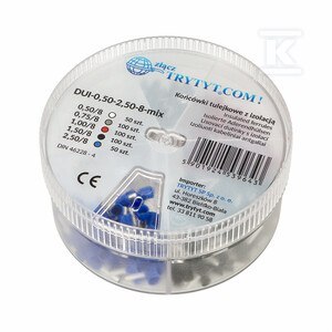 ZESTAW KOŃC.TULEJ.IZOL.0,50-2,50MM2 8MM