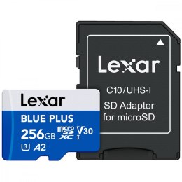 Karta pamięci microSD 256GB C10 A2 U3 V30 170MB/s Blue Plus