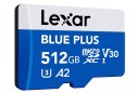 Karta pamięci microSD 512GB C10 A2 U3 V30 170MB/s Blue Plus