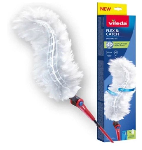 Miotełka do kurzu z długą rączką + wkład Flex & Catch