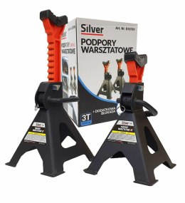 PODSTAWKI 2 szt. 3 TONY /SILVER Z BLOKADĄ GUMOWA NAKŁADKA