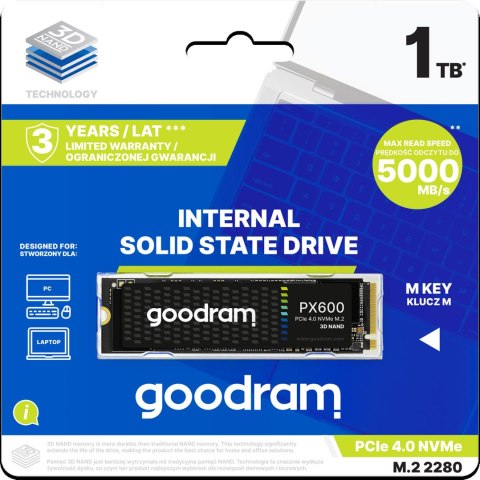 GOODRAM Dysk SSD PX600 1TB M.2 PCIe 4x4 NVMe 2280