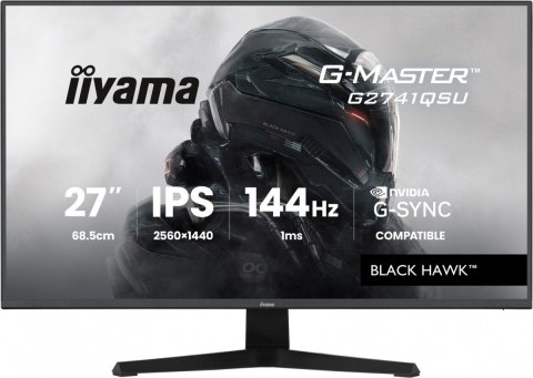 Monitor 27 cali G2741QSU-B1 IPS,QHD,144Hz,1ms,2xUSB Adaptive G-SYNC,HDMI,DP,350cd,