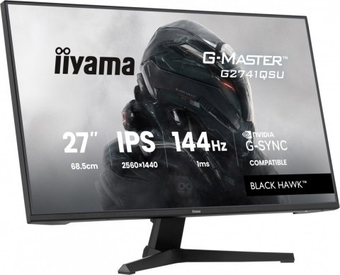 Monitor 27 cali G2741QSU-B1 IPS,QHD,144Hz,1ms,2xUSB Adaptive G-SYNC,HDMI,DP,350cd,