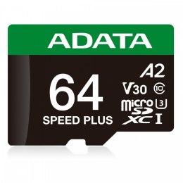 Karta microSD Speed Plus 64GB UHS1 U3 V30 A2 160/140 MB/s