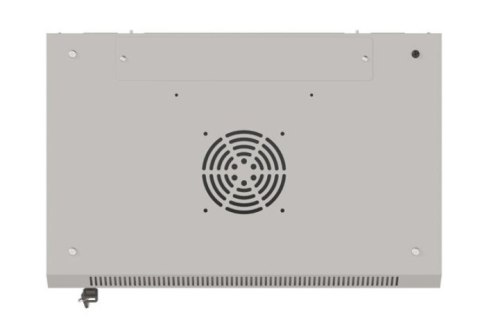 Szafa instalacyjna rack wisząca 19" 6U 540x350 szara drzwi przeszklone ( flat pack)