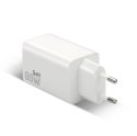 Ładowarka sieciowa GAN QC 4+ 65W 1XUSB 2XUSB-C biała SC-655Q