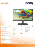 Monitor 27 cali PD2705U LED 5ms/QHD/IPS/HDMI/DP/USB