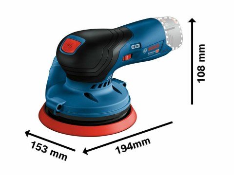 BOSCH SZLIFIERKA MIMOŚRODOWA 125mm GEX 12V-125 SOLO